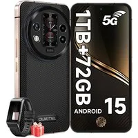OUKITEL WP200 Pro 5G Outdoor Smartphone (17,02 cm/6.7 Zoll, 1000 GB Speicherplatz, 108 MP Kamera, IP68 Wasserdicht Baustellenhandy, Android 15, 8800mAh, AMOLED Display)