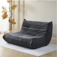 REDOM Sitzsack 2-Sitzer 149x114x82 cm Lazy Sofa aus kuscheligem Teddyfleece (Ergonomischem Design und maximalem Komfort, 1 St., Ergonomische Form, skandinavisches Design für höchsten Sitzkomfort), ideal für Wohnzimmer & Entspannung – sofort nutzbar