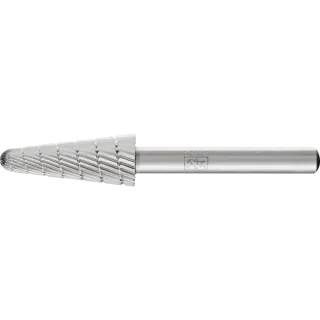PFERD TOOLS HSS Frässtift Rundkegelform L Z 3 universal mittel fein Spanbrecher - 22451236