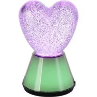 EGLO LED Tischleuchte GLITTER, RGB, LED fest integriert, LED Glitzer Tischlampe Glitter, RGB Glitzerlampe mit Farbwechsel