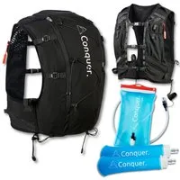 Conquer. Trinkrucksack Laufweste 15L Damen & Herren – Trailrunning Rucksack mit Trinksystem, Eng anliegende Laufweste