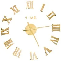 vidaXL Wanduhr (3D-Wanduhr Modernes Design Golden 100 cm XXL)