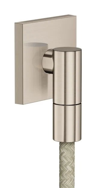 Hansgrohe Wandanschluss Axor Wall outlet Fine eckig G1/2" brushed nickel, 36738820 36738820