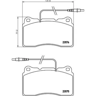 Hella Bremsbel?ge vorne Citroen Fiat Lancia Peugeot 8DB355018-671 3,0