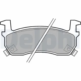 Delphi Bremsbel?ge vorne Nissan Figaro Micra 1,3