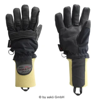 FIRE ACTION TOP askö | Strickbund | Schwarz | EN 659:2008 EN 659 A1 AC:2009 | direkte Feuerbekämpfung | Innenangriff | Silikon-Carbon-Beschichtung 6