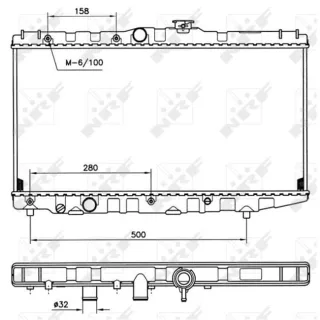 NRF Motork?hler gel?tet Toyota Carina Corolla 507581