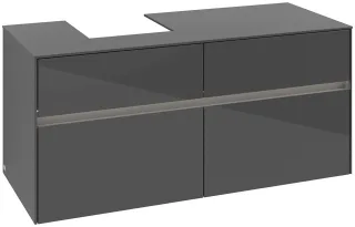 Villeroy & Boch Waschtischunterschrank Collaro C098B0 1200x548x500mm mit Beleuchtung Glossy Grey C098B0FP