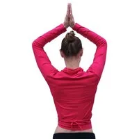 ESPARTO Yoga-Wickeljacke Wickelshirt Dhaara in Bio-Baumwolle variabel zu binden