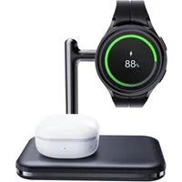 LA CUTE Ladestation Faltbar 2-in-1 Wireless Charger Samsung Watch Galaxy Buds Wireless Charger (1000,00 mA, Ladestation für Samsung Watch und Galaxy Buds, 2-in-1 Ladestation mit USB-C-Kabel, Benutzerhandbuch)