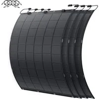 SolarMars Solarmodul Flexibles Solarpanel (225W, 2er-Pack/4er-Pack), (für Balkon Dach Wand und Wohnmobil), IP68 Wasserdicht Photovoltaik 213°Biegung
