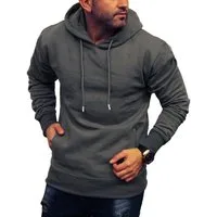 RMK Kapuzenpullover Herren Hoodie Pullover mit Kapuze Langarmshirt Longsleeve mit Taschen