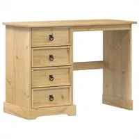 vidaXL Schreibtisch Schminktisch Corona 104x47x75 cm Massivholz Kiefer