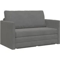 vidaXL Sofa Schlafsofa Dunkelgrau 124 x 71 x 78 cm Samt, 1 Teile