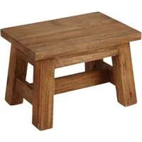 BURI Hocker Holz-Hocker Ranch 30x20x20cm Blumenhocker Schemel Tritthocker Fußbank