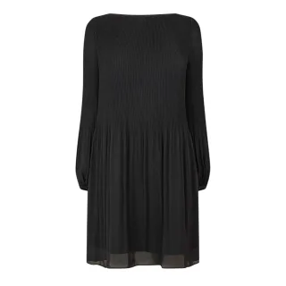 Boss - Kleid für Damen, Knielänge, Langärmlig (Schwarz)