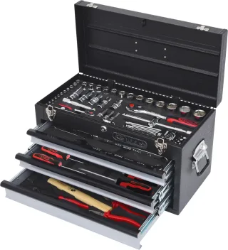KS Tools 1/4"+1/2" CHROMEplus Universal-Werkzeug-Satz, 99-tlg Zollmaße - 918.0150