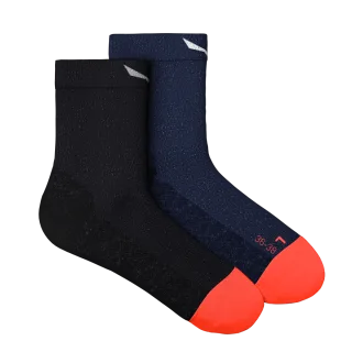 SALEWA - Wildfire Merino Hemp Kurze Socken Damen - Blau (Gr.42-44)