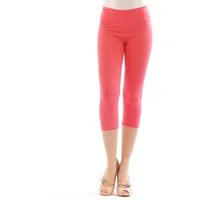 SYS Caprileggings Damen 3/4 Capri Leggings Leggins kurze Knie Hose Baumwolle