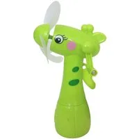 BURI Standventilator Kinder Mini-Ventilator Giraffe mit Wasserzerstäuber Handventilator