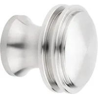 SO-TECH® Möbelknopf LIVERPOOL Ø 20 - 30 mm Edelstahl gebürstet, Knopf Knauf incl. Schraube
