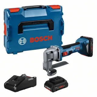 Bosch Akku-Blechschere GSC 18V-16 E, 2 x Akku ProCORE18V, Schnelladeg. u. L-BOXX - 0601926301