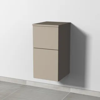 Sanipa 3way Unterschrank mit 2 Auszügen, Sandgrau-Matt, SF14267 SF14267