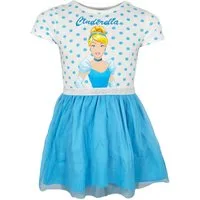 Disney Tüllkleid Disney Cinderella Kinder Mädchen Tüllkleid Sommerkleid Gr. 104-134 Baumwolle