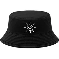 Neverless Fischerhut Anglerhut mit Print Sun Baumwolle Bucket Hat Herren Damen Fischerhut