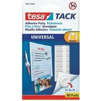 tesa Klebepad TACK (80-St) Klebeknete transparent und flach, wiederablösbar/ wiederverwendbar