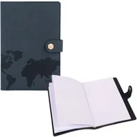Idena Notizbuch Idena 12244 - Notizbuch 135 x 193 mm, kariert, 160 Seiten, schwarz