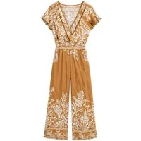 ITALY VIBES Jumpsuit - Sommerlicher Viskose Overall mit Blumenprint für Damen