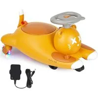 GarveeMore Elektro-Kinderauto Elektrisches Rutschauto mit LED-Leuchträdern, 6V Akku, ab 3 Jahren