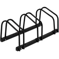 relaxdays Fahrradständer für 3 Fahrräder schwarz (1-St)
