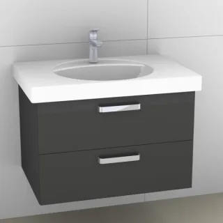Artiqua 413 Waschtischunterschrank für Preciosa 124283, 124284 Anthrazit Glanz, 413-WU2L-K41-7065-51 413-WU2L-K41-7065-51