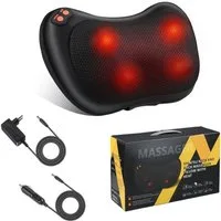 Ophy Nacken-Massagegerät Shiatsu Nackenmassagegerät mit Wärmefunktion, 1-tlg., Massagekissen für Schulter & Rücken, 360° drehbare Massageköpfe – für Büro & Zuhause (Muttertagsgeschenk)