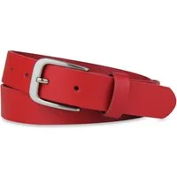 Frentree Ledergürtel aus 100% Echtleder, MADE IN GERMANY 3 cm breiter Gürtel aus Leder, kürzbar, Braun