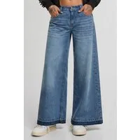 urbandreamz Weite Jeans Damen Wide Leg Jeans Hose mit hoher Taille Retro Pant High Waist