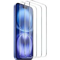 Baker Schutzfolie 3 Stück Panzerglas für iPhone 16/ 16 Plus/16 Pro/ 16 Pro Max, (3 Pack), Schutzglas, 9H Härte, HD Displayschutzfolie, 0.33mm Ultra-klar