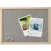 Basera® Pinnwand Pinnwand aus Leinen und Kiefernholz, (1-tlg), 30 x 40 cm