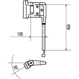 Hella Halter f?r Au?enspiegel 8HG503009-082