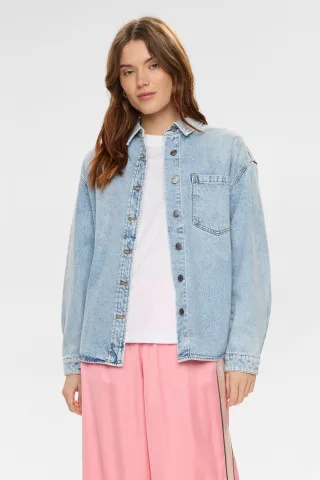 Nümph - NUKAYSA DENIM SHIRT light b. stonewash denim - Gr. - 34