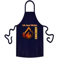 teprovo Grillschürze Kochschürze Schürze 116cm Ich lass Nichts anbrennen, (1-tlg., integrierte Taschen), mit Motiv und Spruch