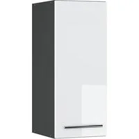 Vicco Hängeschrank Fame-Line, Weiß Hochglanz/Anthrazit, 30 cm (1-St)