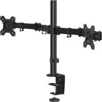 Hama Monitor-Halterung Bildschirmhalterung, 2 Monitore, 13"-32" Doppelarm, (bis 32 Zoll)