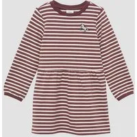 s.Oliver Midikleid Kleid Leichtes Sweat-Kleid mit glitzerndem Stickerei-Detail