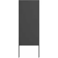 vidaXL Wandbild Garten Sichtschutz-Leinwand Schwarz 50 x 140 cm, (1 St)