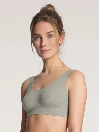 CALIDA - DAMEN Bustier stein meliert - Gr. - M