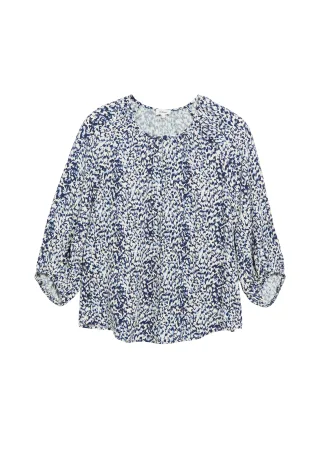 s.Oliver - Bluse blau/beige - Gr. - 36