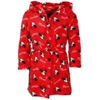 Disney Kinderbademantel Disney Minnie Maus Kinder Mädchen Fleece Bademantel mit Kapuze, Gürtel, Gr. 98 bis 128